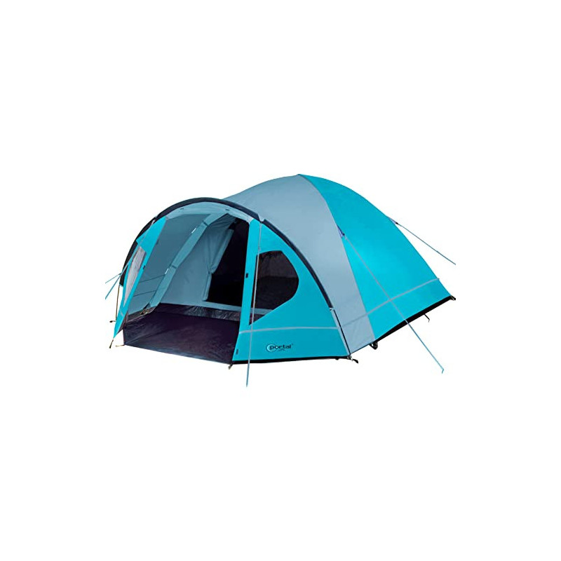 PORTAL Zelt 3-4 Perosonen Camping wasserdicht 4000mm Kuppelzelt mit Vorzelt Familienzelt Festivalzelt für Camping Reise Trekk