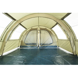 CampFeuer Zelt Multi für 4 Personen | Olivgrün | Tunnelzelt mit riesigem Vorraum, 5000 mm Wassersäule | Campingzelt mit Boden