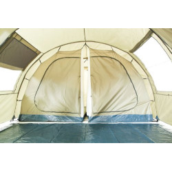 CampFeuer Zelt Multi für 4 Personen | Olivgrün | Tunnelzelt mit riesigem Vorraum, 5000 mm Wassersäule | Campingzelt mit Boden