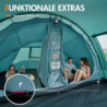 Portal Zelt 5-6 Personen Tunnelzelt Wasserdicht 3000 mm 6 Mann Campingzelt 2 Schlafkabinen mit Stehhöhe Vorzelt Bodenwanne XX