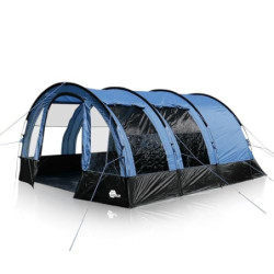 your GEAR Zelt Mistral - Tunnelzelt für 4 oder 5 Personen, Familienzelt mit Vorraum, großen Fenstern und dunkler Schlafkabine
