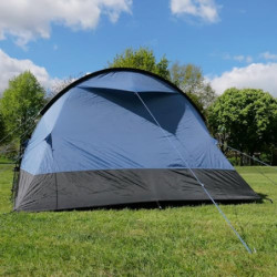 your GEAR Zelt Mistral - Tunnelzelt für 4 oder 5 Personen, Familienzelt mit Vorraum, großen Fenstern und dunkler Schlafkabine