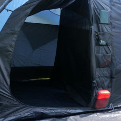 your GEAR Zelt Mistral - Tunnelzelt für 4 oder 5 Personen, Familienzelt mit Vorraum, großen Fenstern und dunkler Schlafkabine