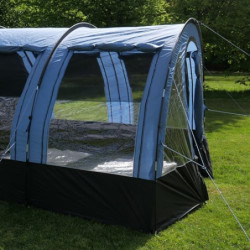 your GEAR Zelt Mistral - Tunnelzelt für 4 oder 5 Personen, Familienzelt mit Vorraum, großen Fenstern und dunkler Schlafkabine