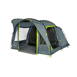 Coleman Zelt Vail 4/6, Camping-Zelt 4/6 Personen, großes Familienzelt mit 2/3 extra großen Schlafkabinen und Vorraum, schnell