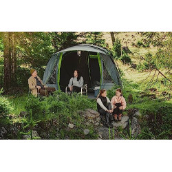 Coleman Zelt Vail 4/6, Camping-Zelt 4/6 Personen, großes Familienzelt mit 2/3 extra großen Schlafkabinen und Vorraum, schnell