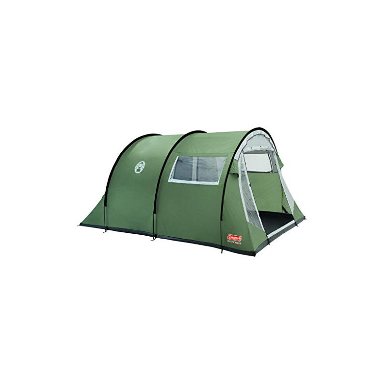 Coleman Zelt Coastline 4 Deluxe, 4 Mann Zelt, 4 Personen Tunnelzelt, Campingzelt, Familienzelt mit Vorzelt, wasserdicht WS 3.
