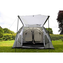 Coleman Zelt Coastline 4 Deluxe, 4 Mann Zelt, 4 Personen Tunnelzelt, Campingzelt, Familienzelt mit Vorzelt, wasserdicht WS 3.