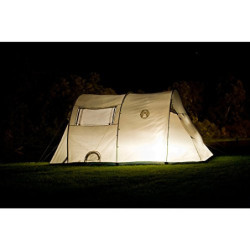 Coleman Zelt Coastline 4 Deluxe, 4 Mann Zelt, 4 Personen Tunnelzelt, Campingzelt, Familienzelt mit Vorzelt, wasserdicht WS 3.