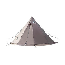 OneTigris Zelt Tipi Zelt Firstzelte für 4-6 Personen Pyramidenzelt mit Zeltstange 4 Jahrzeit Campingzelt 3000 mm Wassersäule 