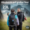 Otaro Wanderrucksack 20L  Schwarz  Rucksack mit Rückenbelüftung & Regenschutz | Wanderrucksack Herren, Wanderrucksack Damen |
