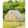 DARTMOOR Aufblasbares Campingzelt mit Pumpe 4-6 Personen Tragbares Familienzelt 3×2,1×2,1m Wasserdichtes Glamping Zelt 4-Jahr