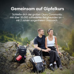 Otaro Wanderrucksack 20L  Schwarz  Rucksack mit Rückenbelüftung & Regenschutz | Wanderrucksack Herren, Wanderrucksack Damen |