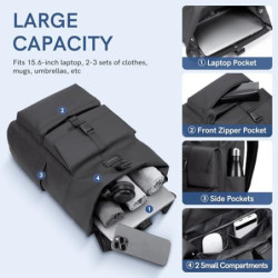 Kingsons Kleiner Wanderrucksack, wasserdicht, leicht, verstaubar, Reiserucksack, Laptop-Rucksack, Outdoor, Tagesrucksack für 