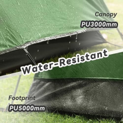 Forceatt Zelt 3 Personen Camping Wasserdicht 3-4 Saison,Ultraleicht Zelte Mit Kleinem Packmaß, Kuppelzelt Sofortiges Aufstell