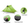 KIKILIVE ultraleichtes Campingzelt Neues LanShan für den Außenbereich,2 Personen Zeltunterstand perfekt für Camping,Rucksackt