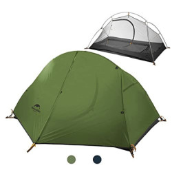 Naturehike Ultraleichtes Zelt,1-2 Person Kuppelzelt Wasserdicht für Rucksackreisen Trekking mit 3 Jahereszeiten,Einfache Einr