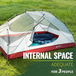 Forceatt Zelt 3 Personen Camping Zelt, Wasserdicht und Winddicht 3-4 Jahreszeiten Ultraleichtes Rucksackzelt, Kann Sofort Ins