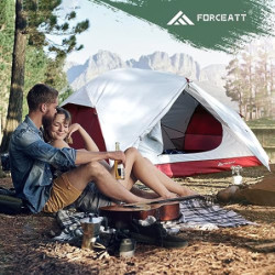 Forceatt Zelt 3 Personen Camping Zelt, Wasserdicht und Winddicht 3-4 Jahreszeiten Ultraleichtes Rucksackzelt, Kann Sofort Ins
