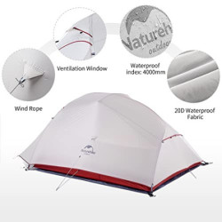 Naturehike Cloud-up Ultraleichte 3 Personen Rucksackreisen Zelt doppelten Wasserdicht Camping Zelt