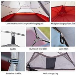 Naturehike Cloud-up Ultraleichte 3 Personen Rucksackreisen Zelt doppelten Wasserdicht Camping Zelt