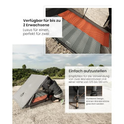 OneTigris HILLRIDGE Ultraleicht Zelt 1 2 Personen wasserdicht 3000 mm 3 Jahreszeiten Campingzelt Doppelschicht Moskitoschutz 