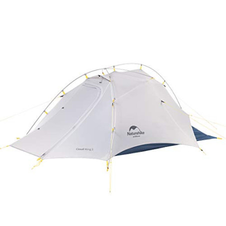 Naturehike Cloud-Flügel Ultraleichte Beruf Zelte Doppelten 2 Personen Zelt 3-4 Saison für Camping Wandern Zelt  15D Grau/Azur
