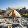 Naturehike VIK Zelt Ultraleichtzelt 3-Jahreszeiten-Rucksackzelt mit Zeltboden 20D für Camping Wanderungen  Weiß 2 Personen 