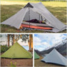 FBSPORT Ultraleichtes Zelt 3 Jahreszeiten Rucksackzelt 1 Person Campingzelt, Outdoor Leicht LanShan Camping Zelt Shelter für 
