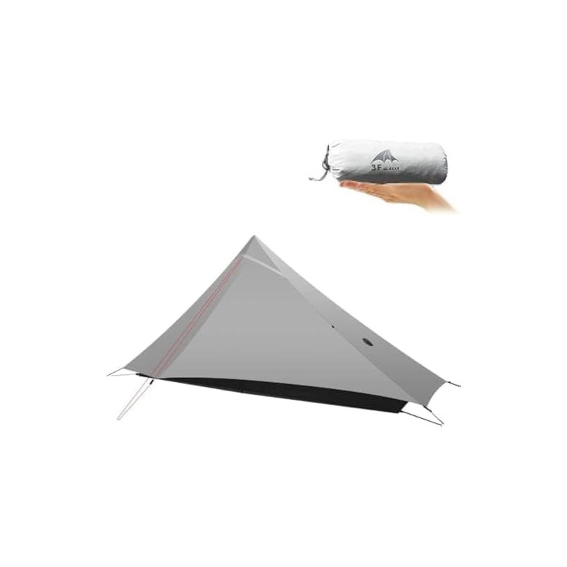 KIKILIVE Lanshan Ultraleichtes Outdoor-Campingzelt, leichtes Zelt, 1 Person, Rucksackzelt, leichtes Netz-Unterschlupf, perfek