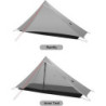KIKILIVE Lanshan Ultraleichtes Outdoor-Campingzelt, leichtes Zelt, 1 Person, Rucksackzelt, leichtes Netz-Unterschlupf, perfek