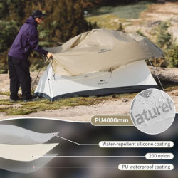 Naturehike Cloud Up Pro 2 Personen Zelt Doppeltes Ultraleichtes Campingzelt Regenfest Camping Wandern Zelt 3-4 Saison Zelt