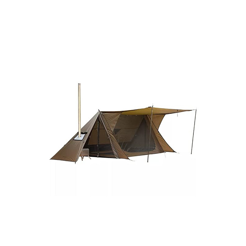 STOVEHUT 20D Ultraleicht Unterstand mit Zwei Türstangen und Zwei Zeltstangen, Camping-Thermozelt im Freien STOVEHUT 20D Ultraleicht Unterstand mit Zwei Türstangen und Zwei Zeltstangen, Camping-Thermozelt im Freien