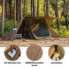 STOVEHUT 20D Ultraleicht Unterstand mit Zwei Türstangen und Zwei Zeltstangen, Camping-Thermozelt im Freien