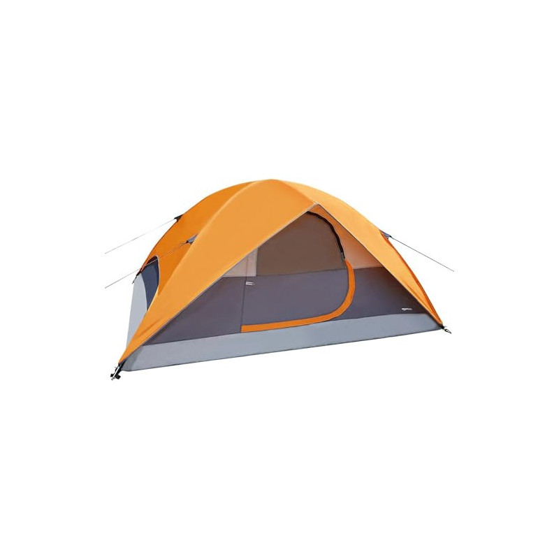Amazon Basics Kuppelzelt für Camping mit Regenschutz und Tragetasche, wasserdichtes 3-Jahreszeiten-Zelt, einfach aufzubauen, Amazon Basics Kuppelzelt für Camping mit Regenschutz und Tragetasche, wasserdichtes 3-Jahreszeiten-Zelt, einfach aufzubauen,