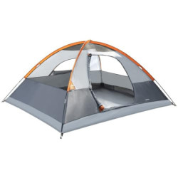 Amazon Basics Kuppelzelt für Camping mit Regenschutz und Tragetasche, wasserdichtes 3-Jahreszeiten-Zelt, einfach aufzubauen, 