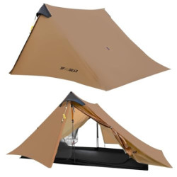 RDYMONKEY UL Gear Lanshan 2 Zelt 2 Personen Ultraleichtes Wasserdichtes Professionelles Wanderzelt für 2 Person Camping Doppe