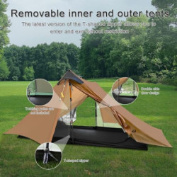 RDYMONKEY UL Gear Lanshan 2 Zelt 2 Personen Ultraleichtes Wasserdichtes Professionelles Wanderzelt für 2 Person Camping Doppe