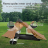 RDYMONKEY UL Gear Lanshan 2 Zelt 2 Personen Ultraleichtes Wasserdichtes Professionelles Wanderzelt für 2 Person Camping Doppe