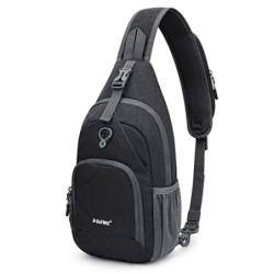 G4Free RFID-Schultertasche, Umhängetasche, Rucksack, Brusttasche, Umhängetasche, lässig, Fitnessstudio, Tagesrucksack, für He