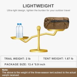 RDYMONKEY UL Gear Lanshan 2 Zelt 2 Personen Ultraleichtes Wasserdichtes Professionelles Wanderzelt für 2 Person Camping Doppe