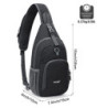 G4Free RFID-Schultertasche, Umhängetasche, Rucksack, Brusttasche, Umhängetasche, lässig, Fitnessstudio, Tagesrucksack, für He