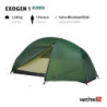 Wechsel Trekkingzelt Exogen 1 Personen Geodät Camping Fahrrad Biwak Zelt 1,48 kg