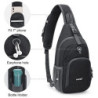 G4Free RFID-Schultertasche, Umhängetasche, Rucksack, Brusttasche, Umhängetasche, lässig, Fitnessstudio, Tagesrucksack, für He