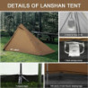 RDYMONKEY 3F UL Gear Lanshan PRO Ultraleicht Zelt für Camping, Zelt 1 Person oder 2 Personen 3/4-Jahreszeiten Wasserdichtes P