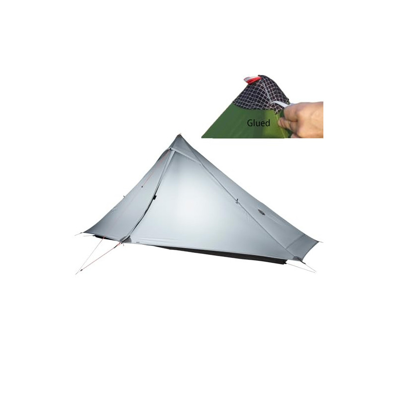 3FULGEAR Lanshan 1 Pro Outdoor Ultraleichtes Campingzelt für 1 Person 3/4 Saison Professionelles 20D Nylon Silikon Zelt für C
