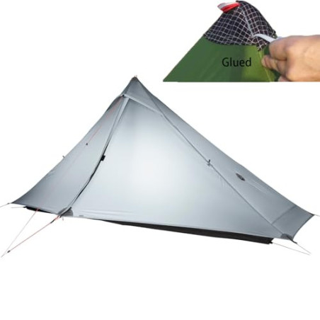 3FULGEAR Lanshan 1 Pro Outdoor Ultraleichtes Campingzelt für 1 Person 3/4 Saison Professionelles 20D Nylon Silikon Zelt für C