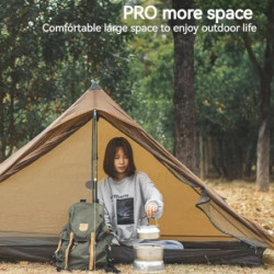 3FULGEAR Lanshan 1 Pro Outdoor Ultraleichtes Campingzelt für 1 Person 3/4 Saison Professionelles 20D Nylon Silikon Zelt für C