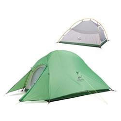 Naturehike Cloud-up 2 Ultraleichtes Campingzelt für 2 Personen - Wasserdichtes Doppelschicht Backpackingzelt 4 Seasons Grün 