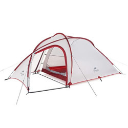 Naturehike Hiby Zelt für 3 Persone Großes Tunnelzelt Campingzelt Familienzelt Ultraleichte Zelt 3000 mm Wassersäule mit 1 Sch